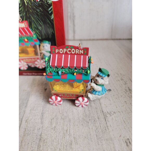 Carlton Cards get your pup-corn here! ornament Xmas - Picture 1 of 9